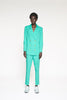 Front view of the Alli Blair NY Have A Bright Day Blazer in Arcadia Green