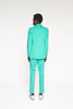 Back view of the Alli Blair NY Have A Bright Day Blazer in Arcadia Green