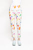 Close up front view of the Alli Blair NY I Am Worthy Pants in Murano Glass Terrazzo